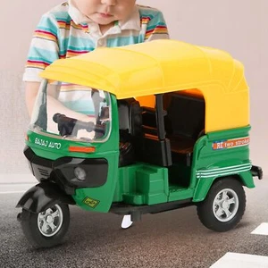 Children Three Wheels Motorcycle 1:14 Alloy Tricycle Motorcycle With Light Music - Picture 1 of 23