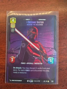 Star Wars Unlimited Legends Of The Force Foil Prestige Second Sister 1069 R - Picture 1 of 1