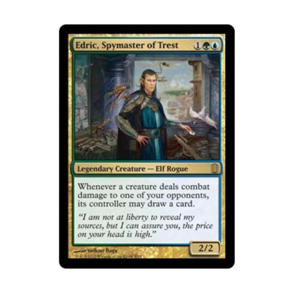 WOTC MtG Commander's Arsenal Edric, Spymaster of Trest (R) (Foil) EX - Image 1 of 1