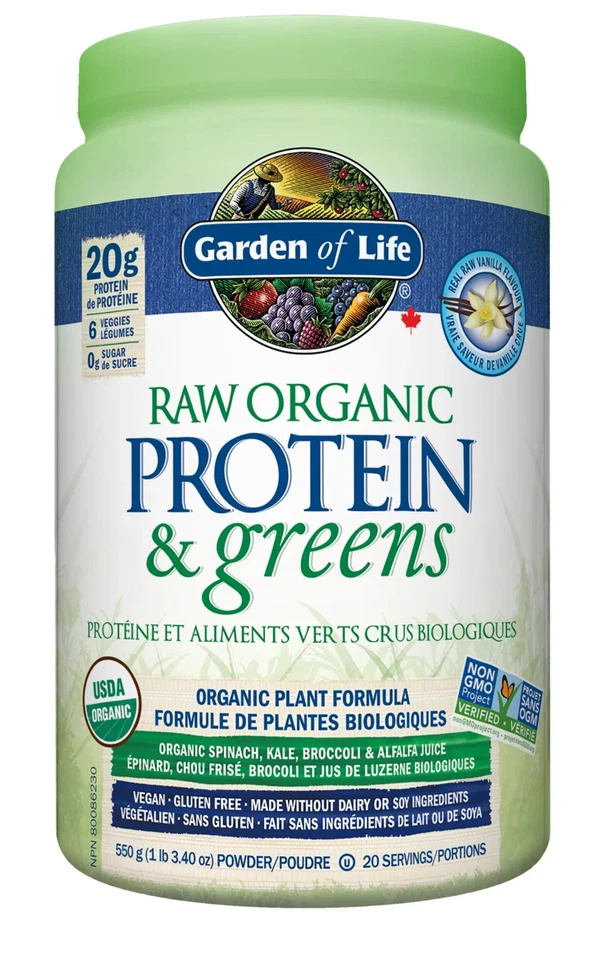 Garden Of Life RAW Proteína Orgánica y Verdes Potente Mezcla Energía Limpia 550g NUEVO Foto 1 de 2