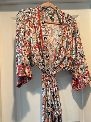 Bata Kimono In Bloom By Jonquil Paisley Paisley Wrap Multi XL Foto 1 de 4