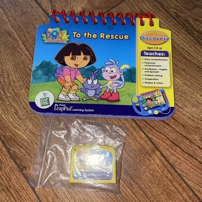 Leap Frog My First Leap Pad Dora The Explorer To The Rescue Book and Cartridge - Image 1 of 4
