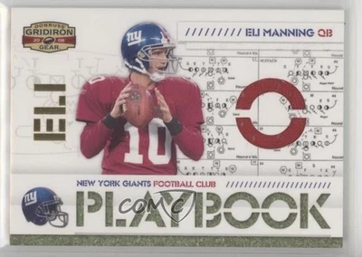 2008 Donruss Gridiron Gear Playbook O's Jersey /250 Eli Manning #PL-9 - Image 1 of 2