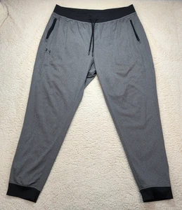 Under Armour Men’s 2XL Gray Loose Fit Joggers Sweatpants Zip Pockets 1290261 - Picture 1 of 10