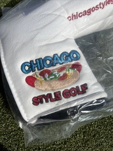 Chicago Flag Blade Putter Headcover - White/Light Blue/Red Chicago Dog - Bild 1 von 4