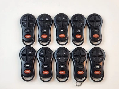 LOT OF 10 ORIGINAL DODGE 01-04 CHRYSLER FOB KEY LESS ENTRY REMOTE OEM BUS TRW - Image 1 of 4