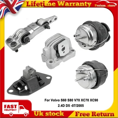 Engine Mount Set For Volvo S60 S80 V70 XC70 XC90 2.4D D5 -07/2005 UK - Image 1 of 4