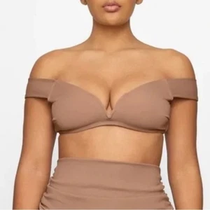NWT Skims Sculpting Off Shoulder Swim Bikini Top Sienna 4X - Picture 1 of 7