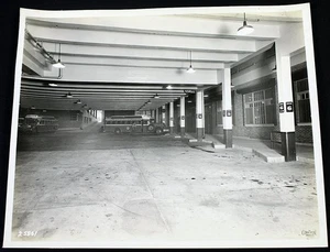 1930 Pickwick-Greyhound Bus Terminal Lower Parking Garage Kansas City Photo B&W - Picture 1 of 7