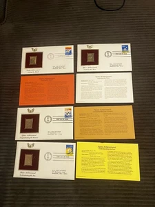 First Day Of Issue Covers, Gold Stamp, You Get 4 Of Your These - Picture 1 of 5