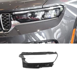 Front Headlight Lens Cover Left For Jeep Grand Cherokee L 2021 2022 2023-2024 - Picture 1 of 9