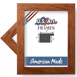 US Art 1" Flach Rot Eiche MDF Wand Dekor Bild Poster Rahmen, SS1 - Bild 1 von 10