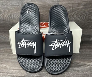Nike x STUSSY CW2787-001 Negro Off Noir Slides EE. UU. Hombres 13 - Imagen 1 de 16