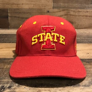 Iowa State Cyclones Hat Cap Mens Fitted Large Maroon Yellow NCAA Football Zephyr - Picture 1 of 10