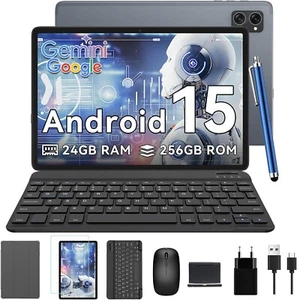 TABWEE Android 15 Tablet con Tastiera - 24 GB RAM+ 256GB ROM(2 TB TF), Octa-Core - Foto 1 di 7