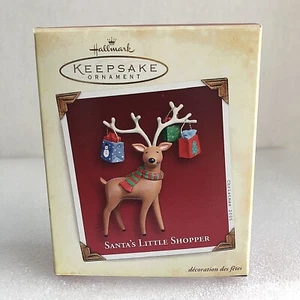 Hallmark Keepsake Ornament Santas Little Shopper Handcrafted Nina Aube 2005 - Picture 1 of 10
