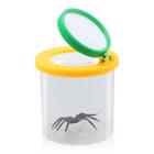 Cylindrical Crawler Spider Insect Box Magnifying Glass Magnifier (Yellow)