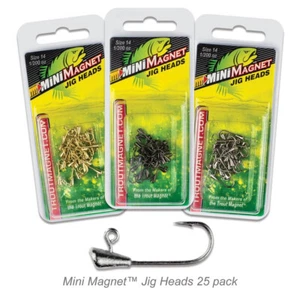 Mini Magnet Jigköpfe 25 Stück Paket - Farbe wählbar - Bild 1 von 4