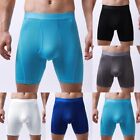Fashionable Men's Long Legs Boxer Briefs Underwear with Breathable Material