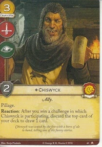 3 x Chiswyck AGoT LCG 2.0 Game of Thrones Pit of Snakes 49 - Picture 1 of 1
