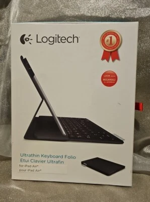 New Logitech Ultrathin Keyboard Folio for iPad Air Opened - Image 1 of 4