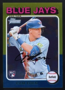 2024 Topps Heritage High Number Chrome Cam Eden /699 Rookie RC #678 - Foto 1 di 2