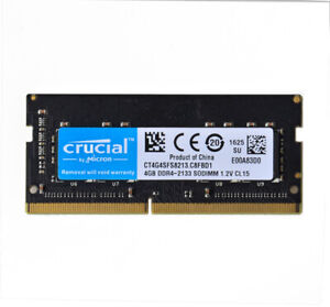 Crucial 4GB 1RX8 DDR4-2133 PC4-2133P 1.2V CL15 SO-DIMM Laptop Memory RAM Module