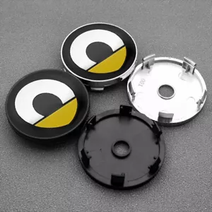 4x 60mm Nabendeckel für smart Fortwo 451 450 453 EQ Forfour Coupe Cabrio Emblem - Bild 1 von 6