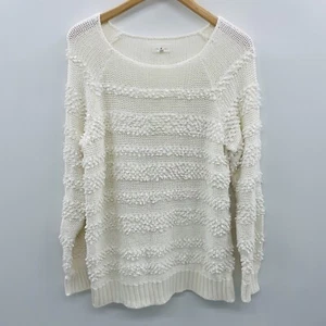 Lou & Grey for LOFT Womens Size Medium Long Sleeve Boatneck Looped Knit Sweater - Picture 1 of 5