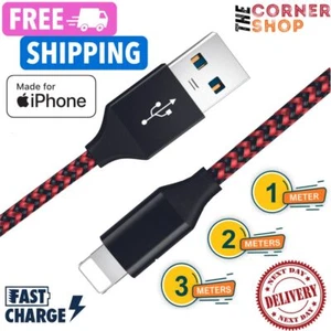 LIT Câble de Charge Résistant pour iPhone Chargeur Apple USB 12 13 14 Pro NeufP - Photo 1/22