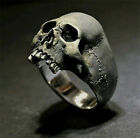 Fashion 925 Silver Viking Skull Rings for Men Punk Party Jewelry Gift Size 6-13 photo