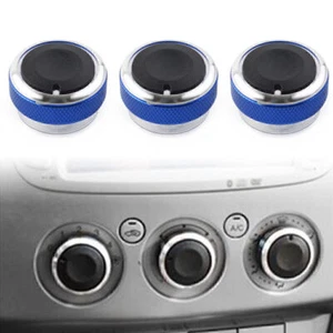 Air Conditioner Switch Button Ring Trim For Ford Focus MK2 MK3 Mondeo Blue 3Pcs - Picture 1 of 12
