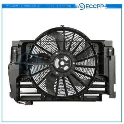 Conjunto de ventilador de refrigeración condensador de aire acondicionado para BMW X5 2000 2001 2002 2003 2004-2006 Foto 1 de 4