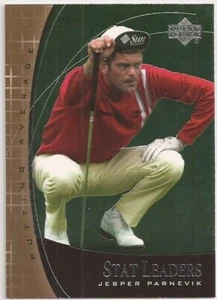 2001 Upper Deck Stat Leaders #SL9 Jesper Parnevik - PGA Golf - Picture 1 of 2