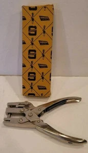  SARGENT Vintage Heavy Duty Loose Leaf Punch 9/32" NO. B140-5 In Original Box - Picture 1 of 6
