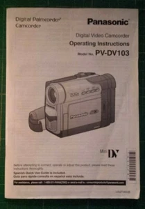 PANASONIC PV-DV103 Digital Camcorder Manual - Bild 1 von 1