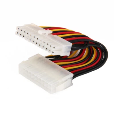 PC 18AWG ATX 20-pin Male to 24-pin Female Adapter Power Supply Motherboard Cable - Image 1 of 4