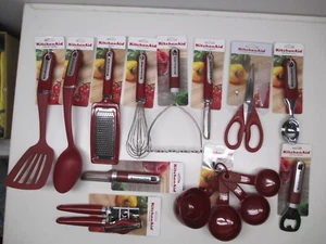 KitchenAid Empire Red Cooking Utensils choose style from dropdown box (HERA) - Picture 1 of 8