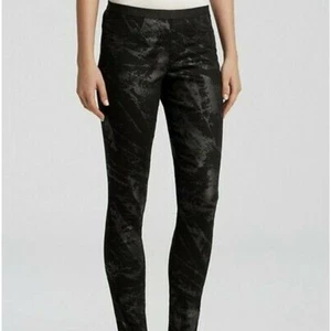 Helmut Lang Womens Black Camo Denim Leggings Jegging Skinny Stretch Size 28 - Picture 1 of 8