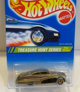 1995 HOT WHEELS TREASURE HUNT ~ GOLD PASSION ~ MOC ~ - Picture 1 of 11