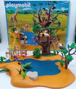 PLAYMOBIL: Wasserstelle mit Tieren und Figur (4827) - Bild 1 von 6