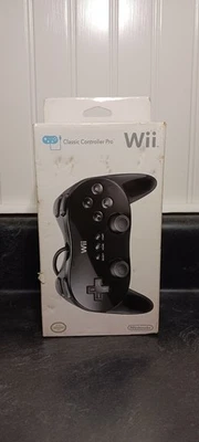 OEM Nintendo Wii Classic Controller Pro Gamepad Black - BRAND NEW! SEALED! - Image 1 of 4