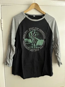 Iggy Pop Post Pop Depression Baseball 3/4 Sleeve Band Shirt / Medium - Picture 1 of 3