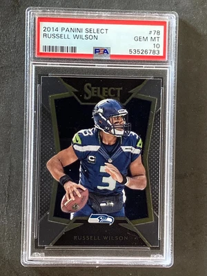 2014 Select Russell Wilson Seahawks Gem Mint PSA 10 - Image 1 of 2