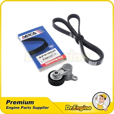 Serpentine Belt Drive Component Kit for Cadillac Chevrolet GMC Yukon Hummer - Image 1 of 4