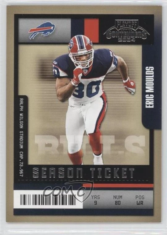 2004 Playoff Contenders Hawaii Trade Conference /25 Eric Moulds #12 - Image 1 of 2