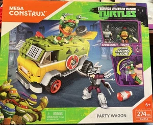 TMNT Teenage Mutant Ninja Turtles Mega Construct Mega Bloks Party Wagon 274 piezas - Imagen 1 de 2