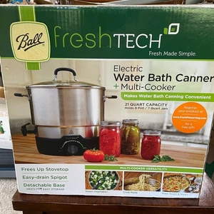 Ball freshTECH Canner elettrico per bagno acqua multifornello 21 quarti - Foto 1 di 24