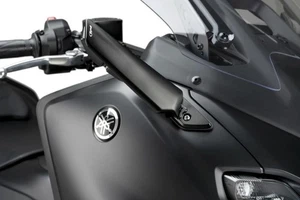 Puig Black Aileron LEFT & RIGHT Mirrors Yamaha TMAX 560 2022-2024 - Picture 1 of 6