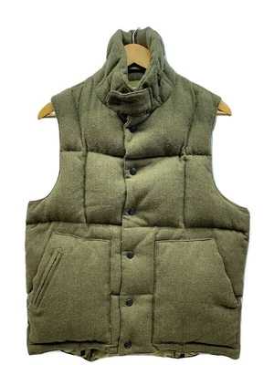 Engineered Garments down 700FILL high neck Vest khaki S Used - Image 1 of 4